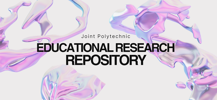 Joint Polytechnic Educational Research Repository banner with iridescent fluid shapes.
